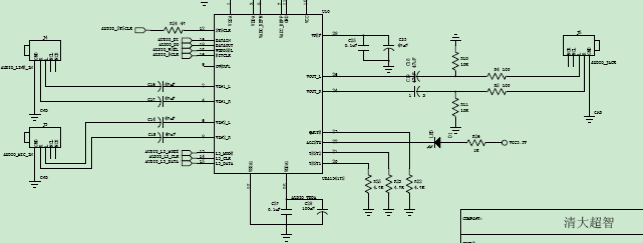 图17-1 UDA1341TS与FPGA连接方式