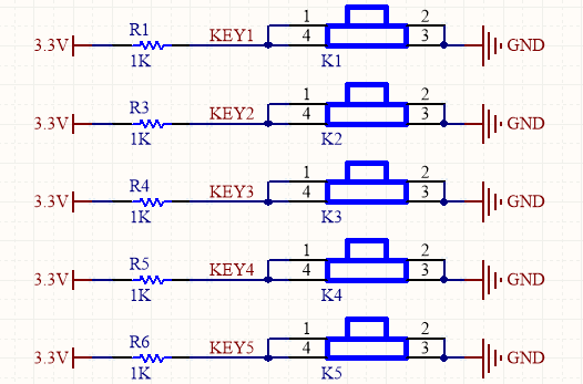 图9.按键模块电路连接