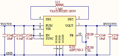 Figure 32. 3.3V internal digital supply.