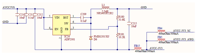 Figure 29. -3.3V internal analog power supply.